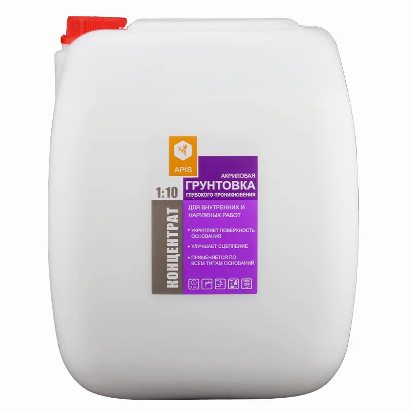 Изображение товара Грунтовка глубокого проникновения Apis Концентрат 20кг для внутренних и наружных работ