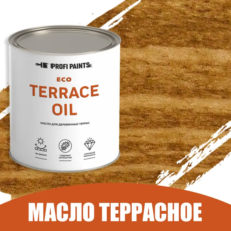 Изображение товара Масло для дерева Profipaints ECO Terrace Oil износостойкое 0.9 л для террас и мебели