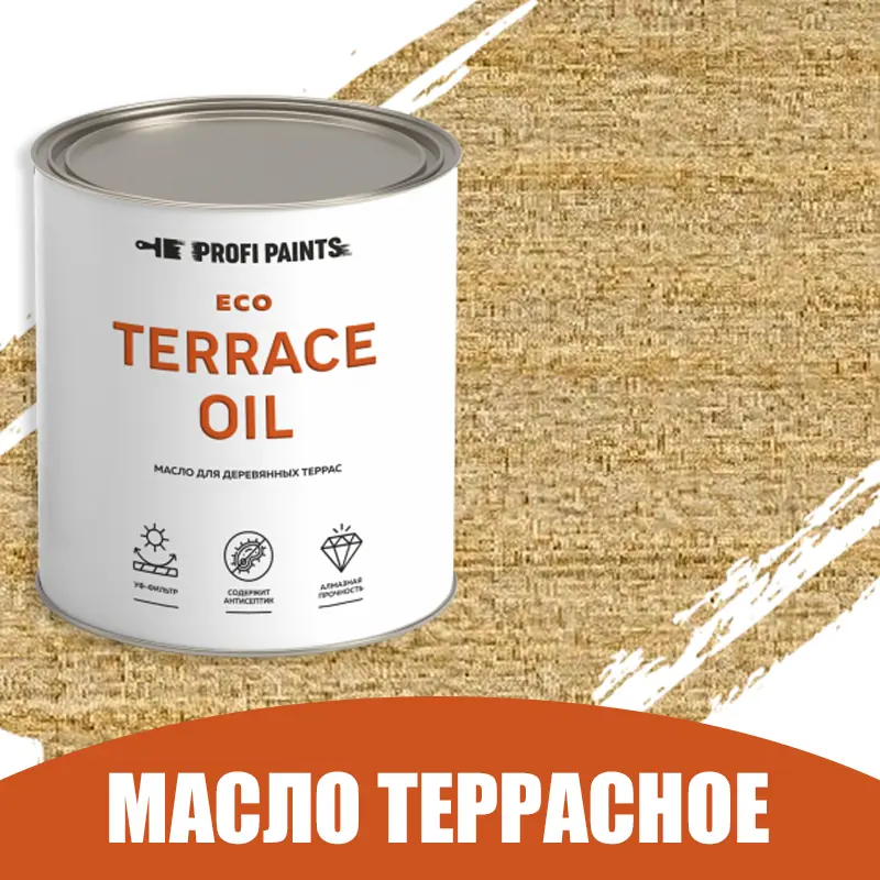 Изображение товара Масло для дерева Profipaints ECO Terrace Oil, износостойкое, 2.7 л