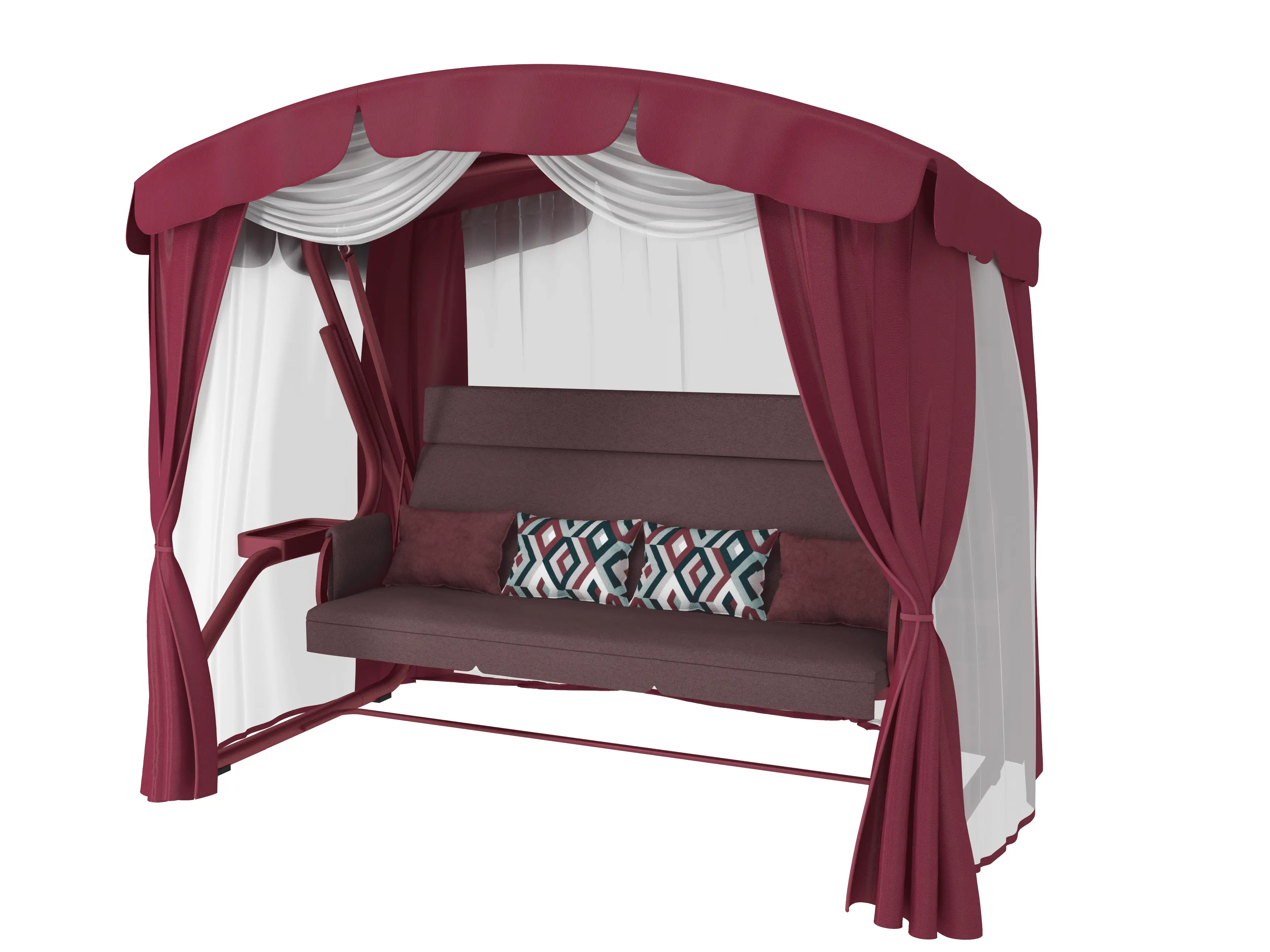 Изображение товара Качели садовые Redford Бригантина Люкс 50502/22 4-х местные до 400 кг красный