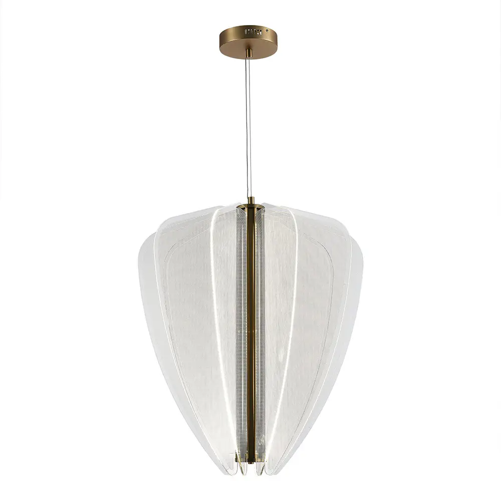 Изображение товара Светильник подвесной светодиодный ST Luce Fesale Sl6509.213.01 26 м² нейтральный белый свет цвет латунь