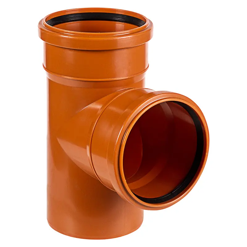 Изображение товара Тройник наружный 87 градусов 110x110 мм для дренажа