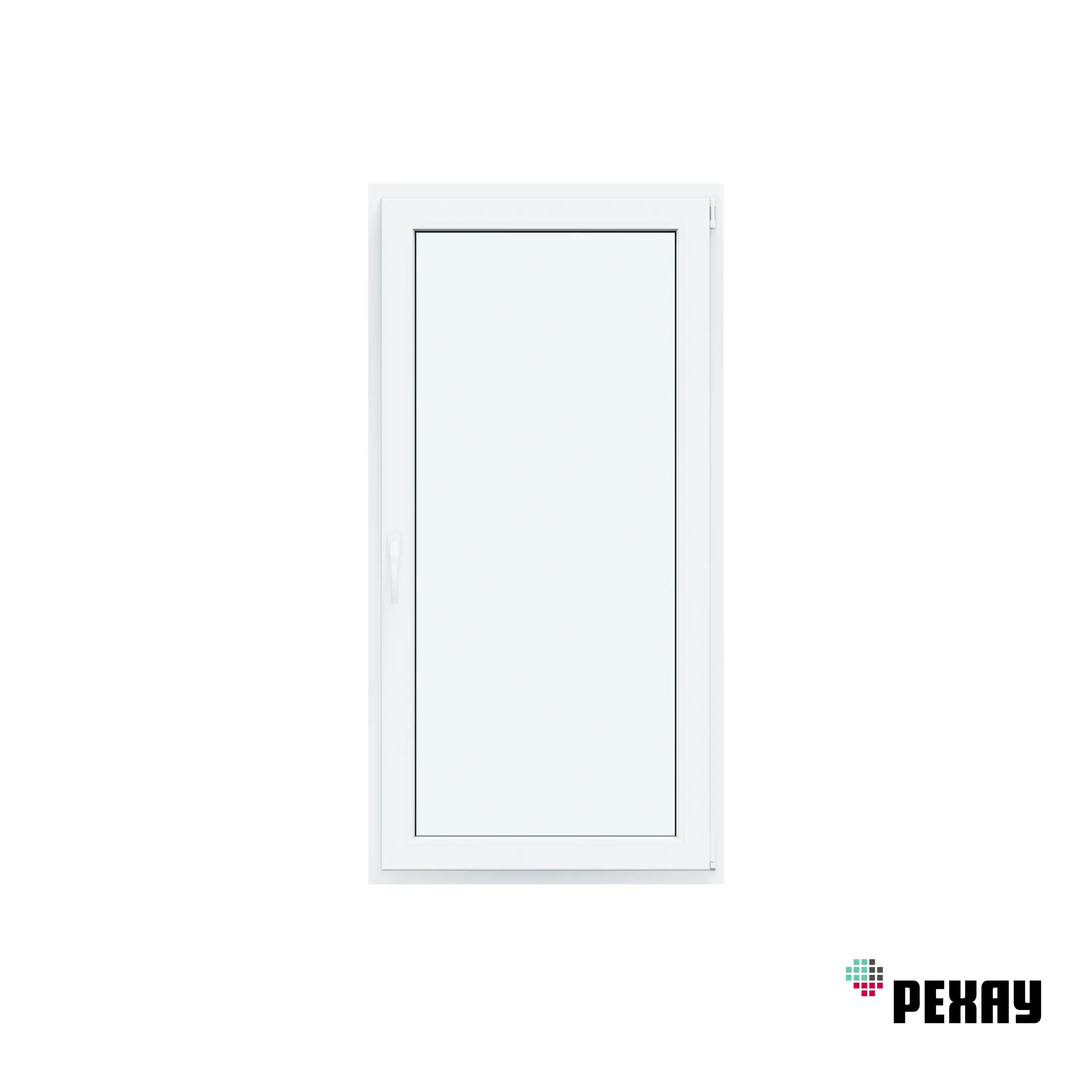 Изображение товара Пластиковое окно ПВХ Rehau Blitz 90x80 см, одностворчатое, тройное остекление