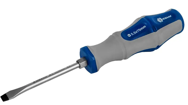 Изображение товара Отвертка прямая Кобальт 646-539 SL5.5x75 мм