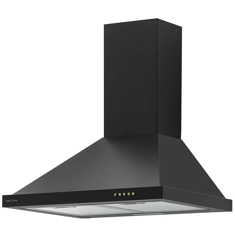 Изображение товара Купольная вытяжка Krona Bella Retro 600 black pb, 1300 м³/ч, LED освещение