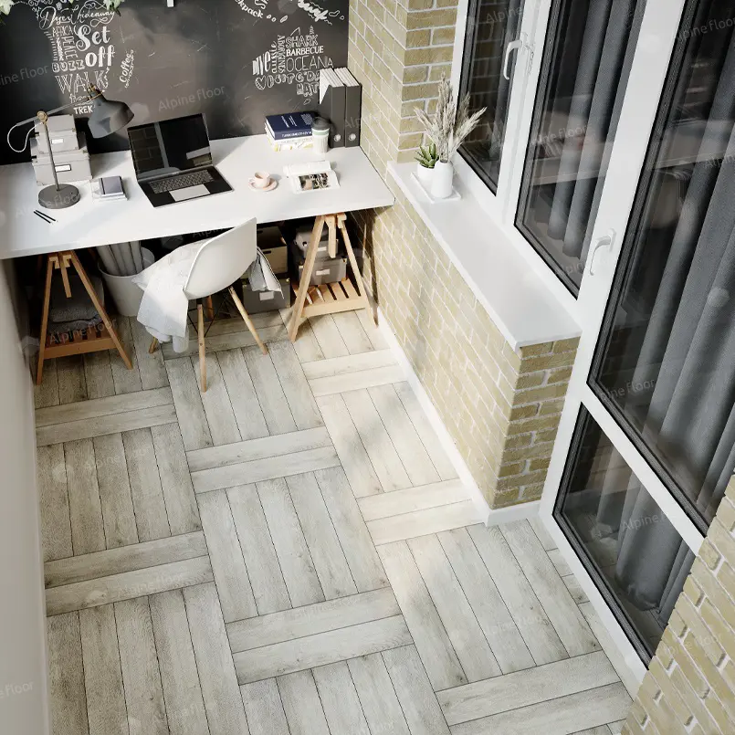 Изображение товара Кварц-виниловая плитка SPC Alpine Floor ECO 10-5В 6 мм и 1.48 м², серый, имитация дерева