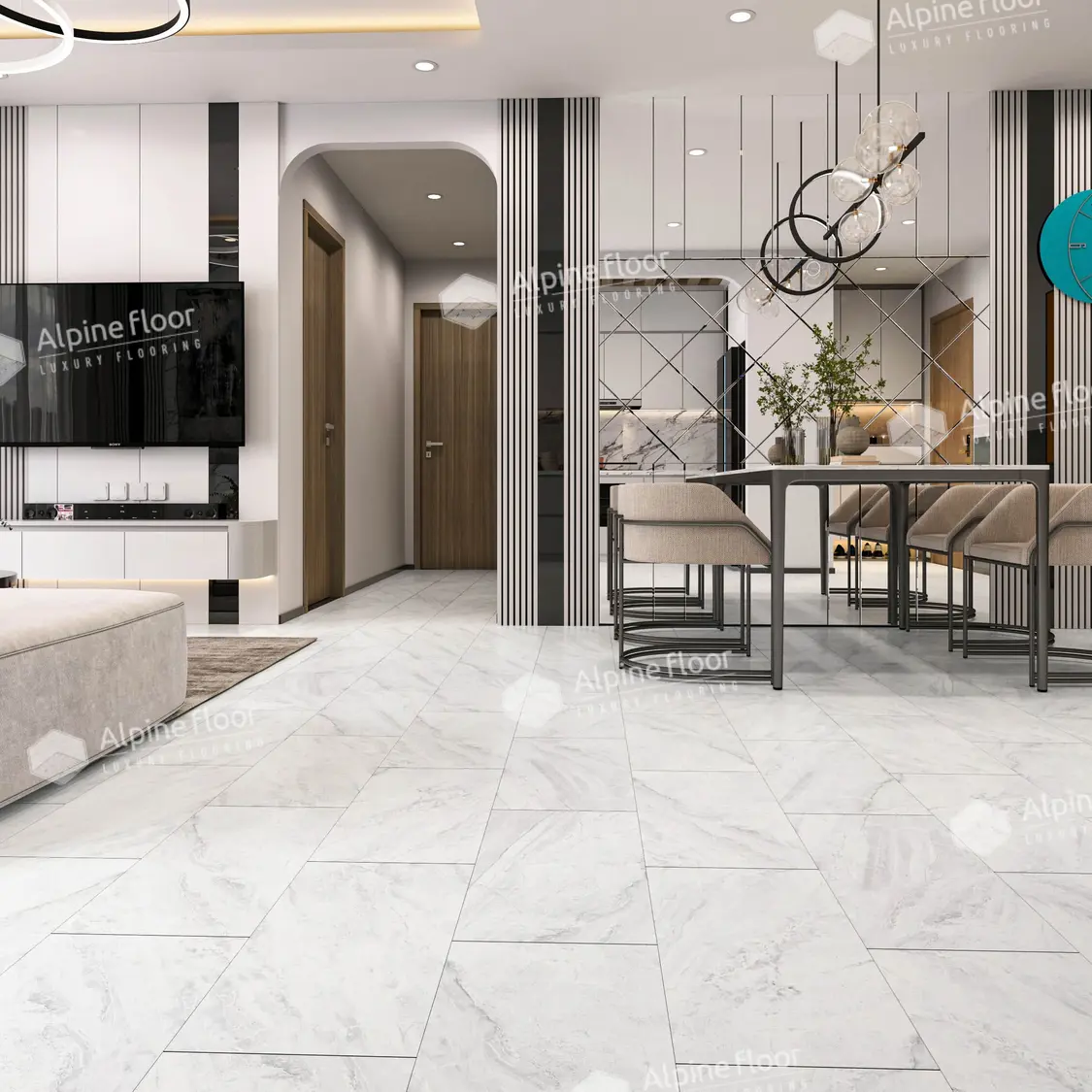 Изображение товара Кварц-виниловая плитка Alpine Floor ECO 4-17, 43 класс, 4 мм, 2.23 м²