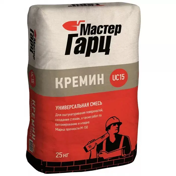 Изображение товара Смесь универсальная Мастер Гарц КРЕМИН М-150 25кг для кладки и штукатурки