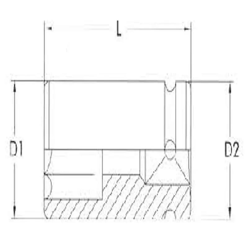 Изображение товара Удлиненная торцевая головка ударная двенадцатигранная LICOTA A4212WL 1/2 дюйма 12 мм