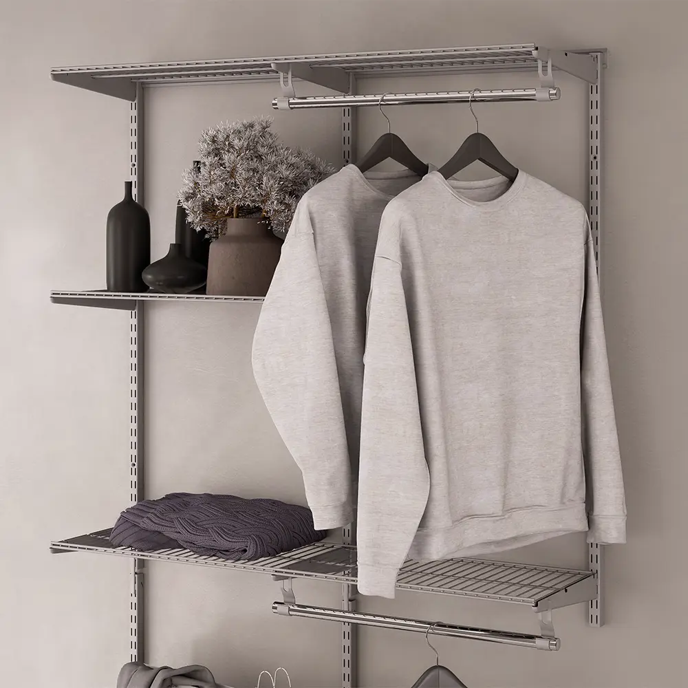 Изображение товара Гардеробная Larvij LWK301GA 128x232x35 см цвет серый