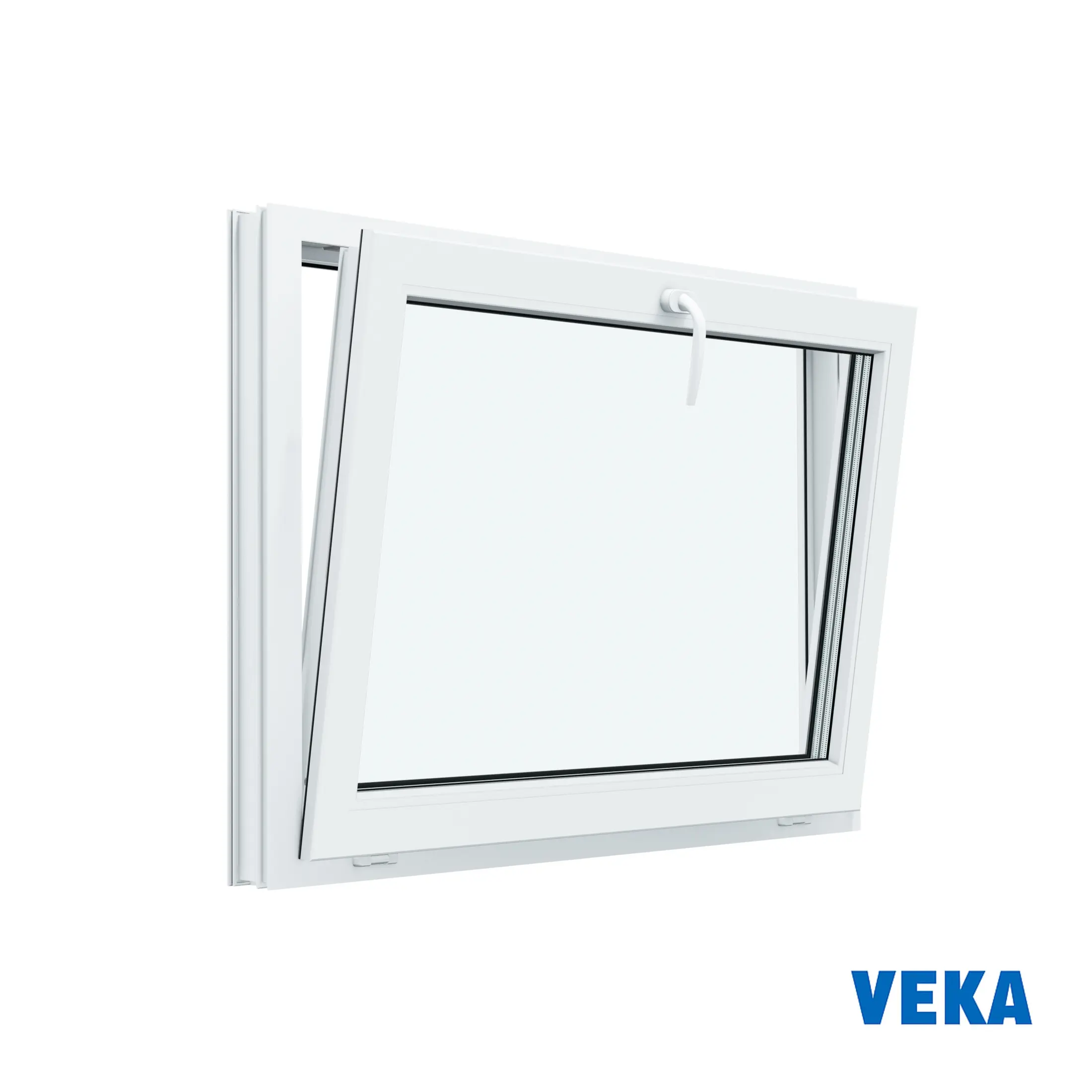Изображение товара Пластиковое окно ПВХ VEKA 550x900мм с фрамужным открыванием