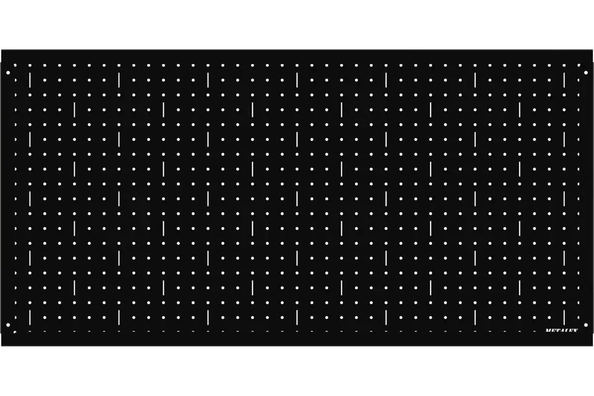Изображение товара Металлическая перфопанель для инструментов 50x400 мм черная Steel Tool Panel