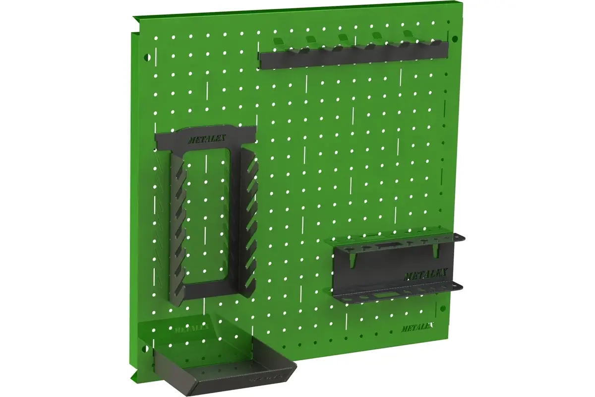 Изображение товара Металлическая перфопанель для инструментов 50x400 мм Green Metalex PRZA4040