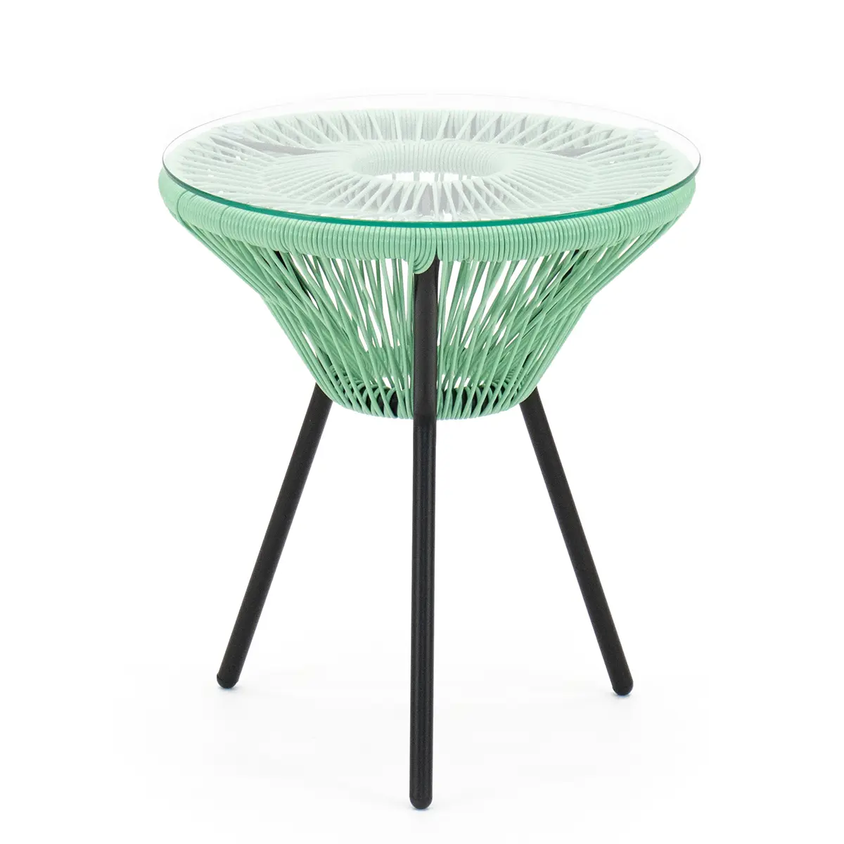 Изображение товара Кофейный столик Kornera Акапулько из искусственного ротанга 42x42 см