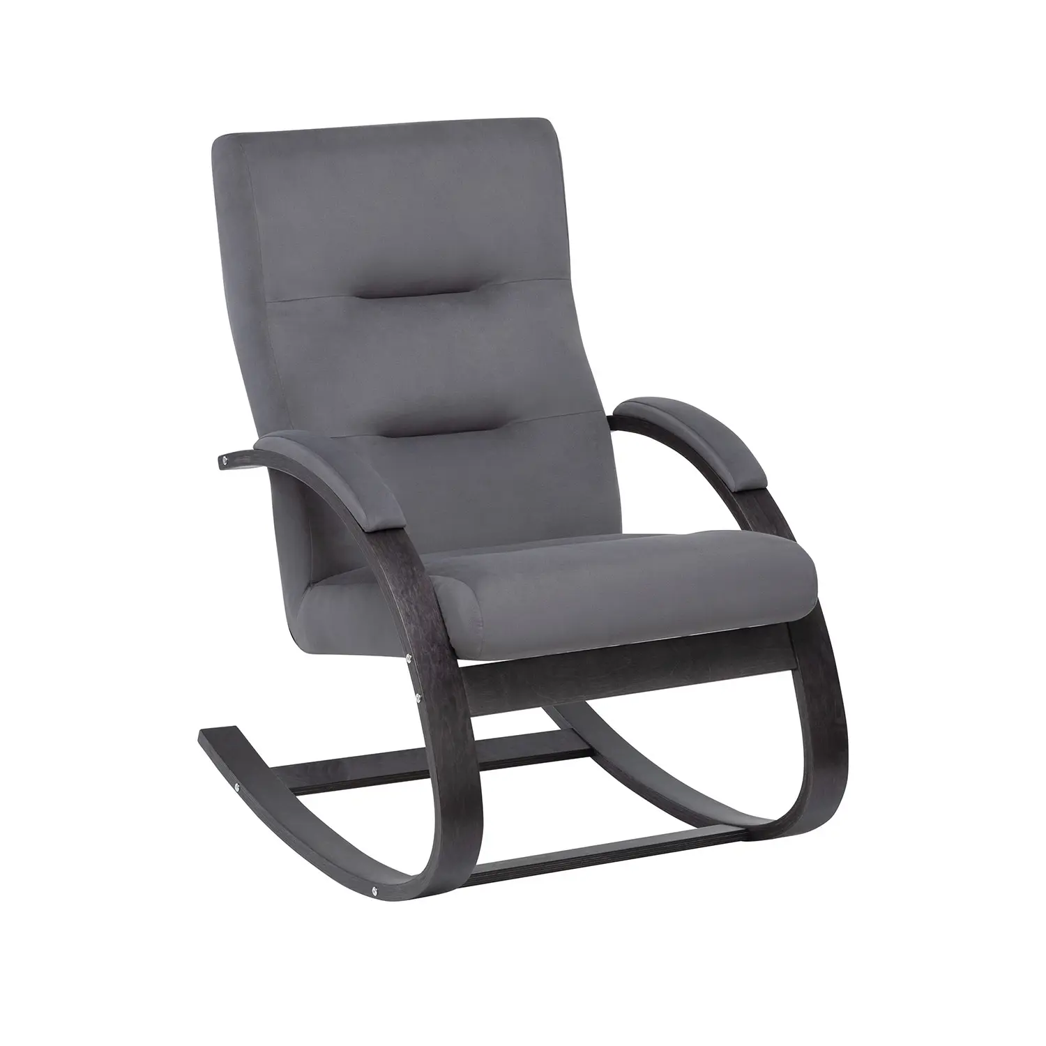 Изображение товара Кресло-качалка Leset Милано велюр серый минимализм скандинавский стиль