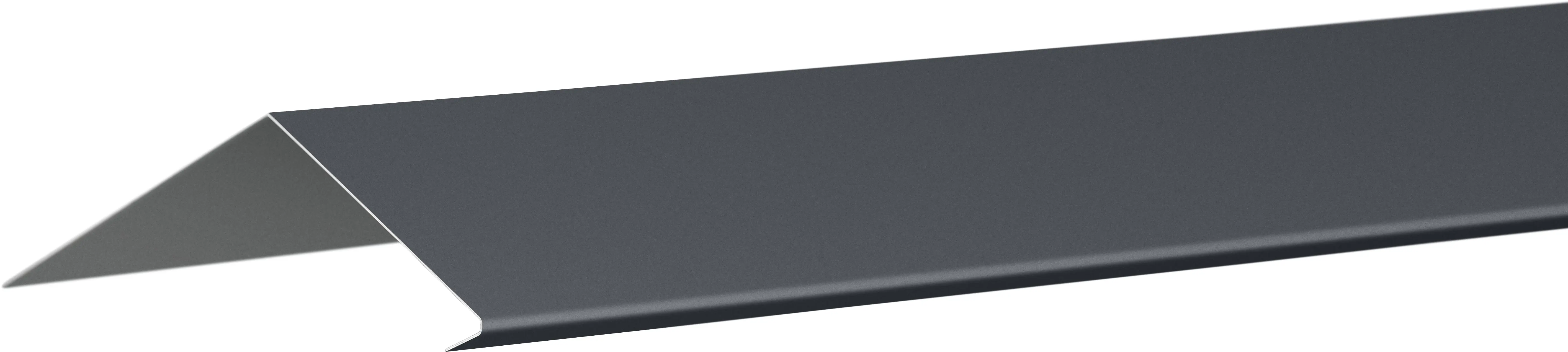 Изображение товара Планка карнизная 100x65 мм 2 м 0.4 мм RAL 7024 серый