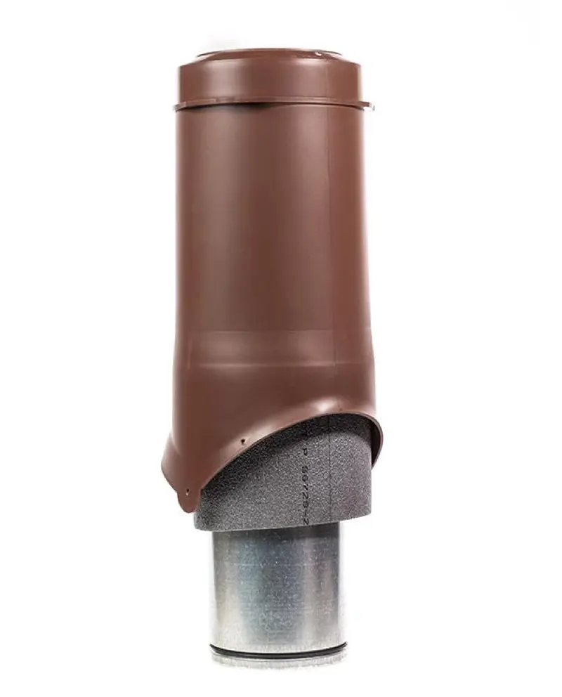 Изображение товара Выход вентиляции Krovent Pipe-VT ⌀125мм коричневый