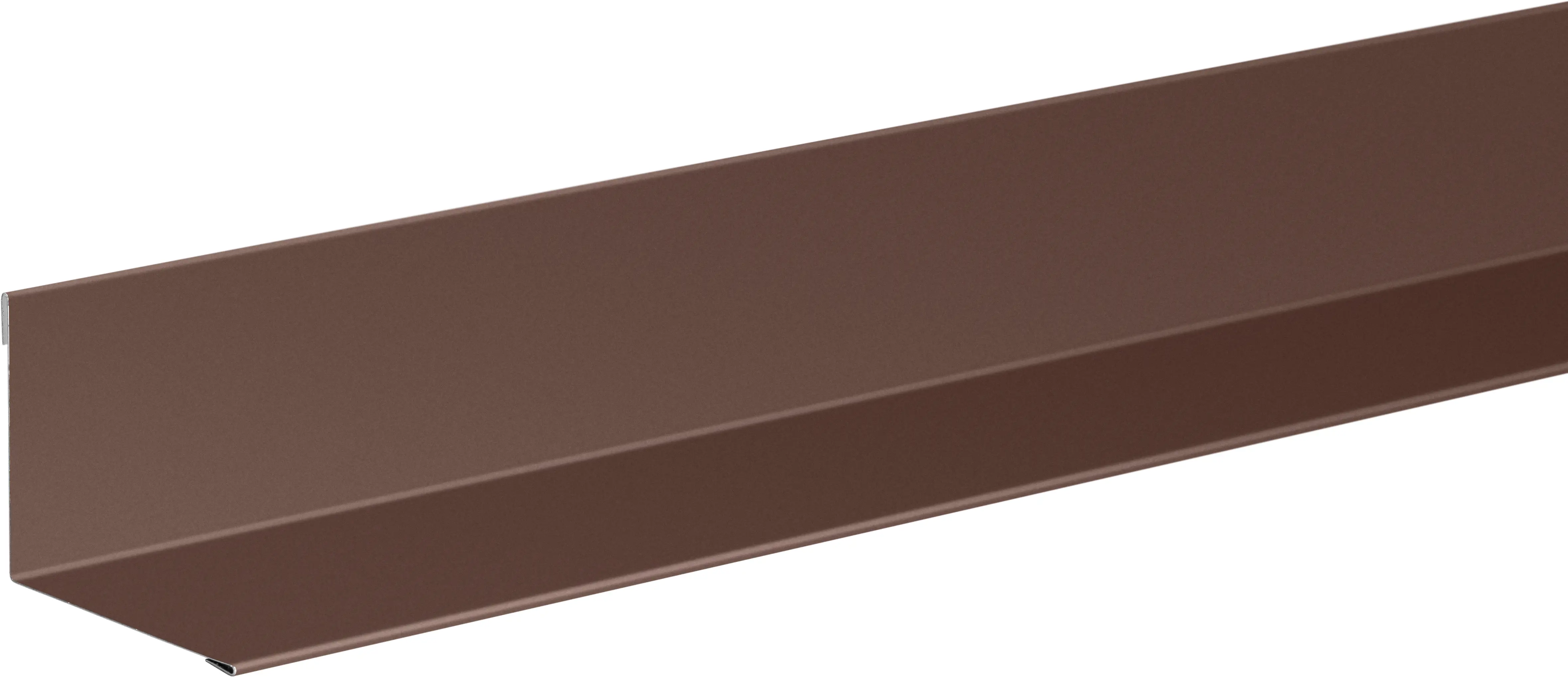 Изображение товара Планка для внутренних углов 100x100 мм 2 м 0.4 мм RAL 8017 коричневый