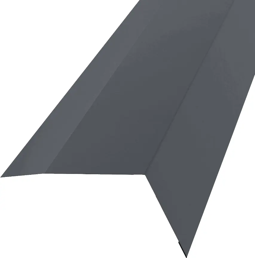 Изображение товара Планка карнизная 100x65 мм 2 м 0.4 мм RAL 7024 графит