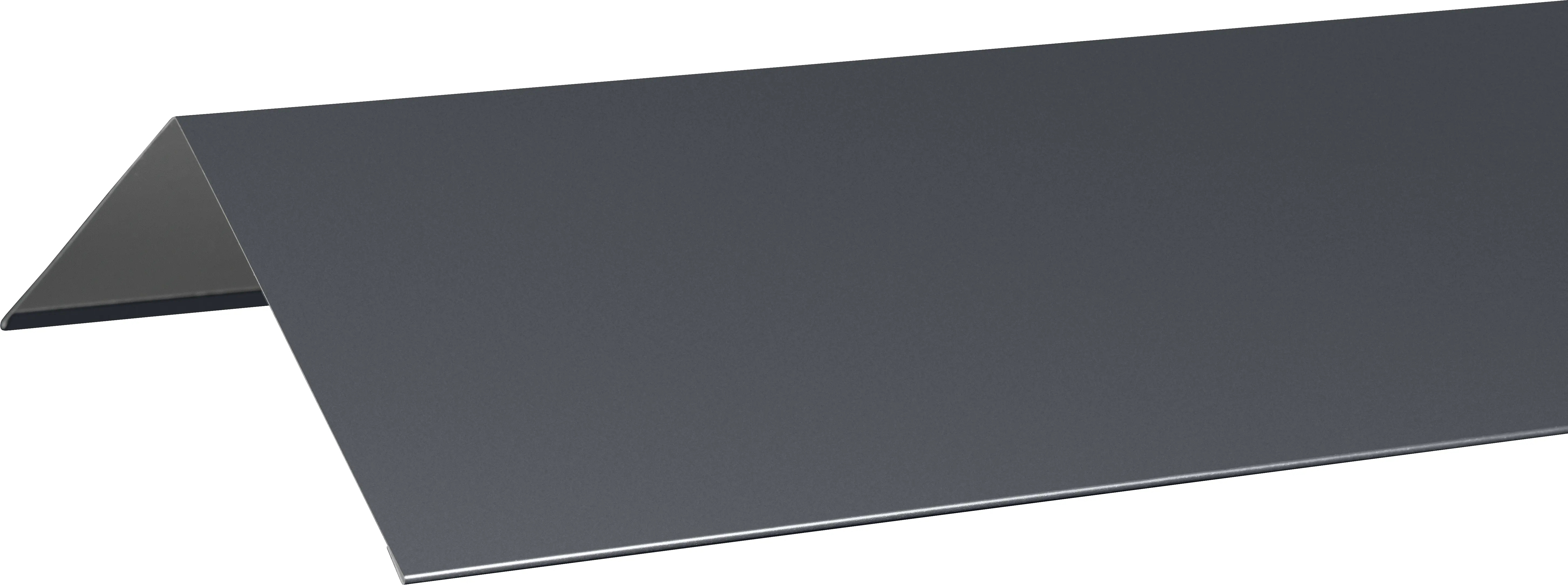 Изображение товара Конек плоский 146x146 мм 2 м RAL 7024 серый для кровли