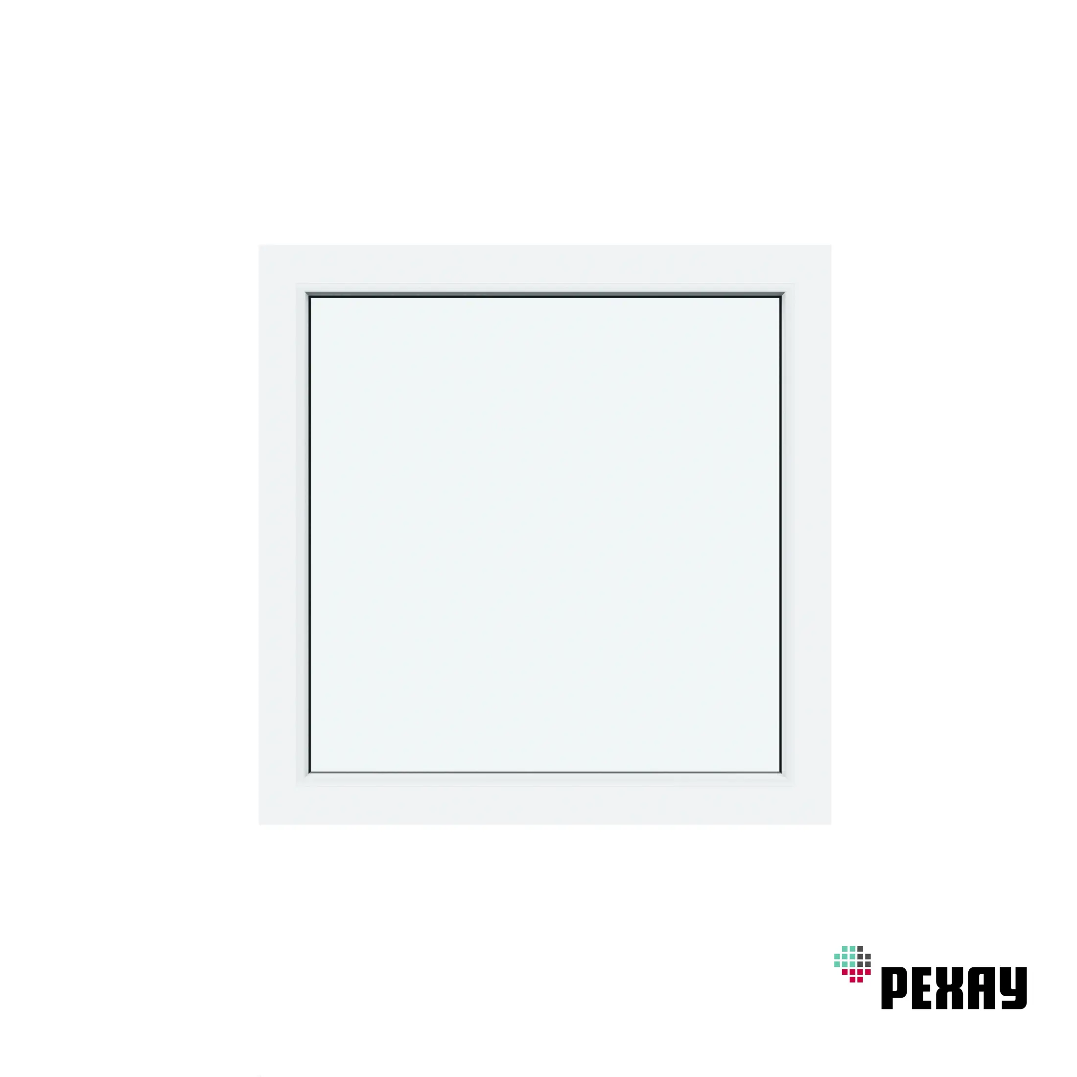 Изображение товара Пластиковое окно ПВХ REHAU Blitz 600x600мм с однокамерным стеклопакетом