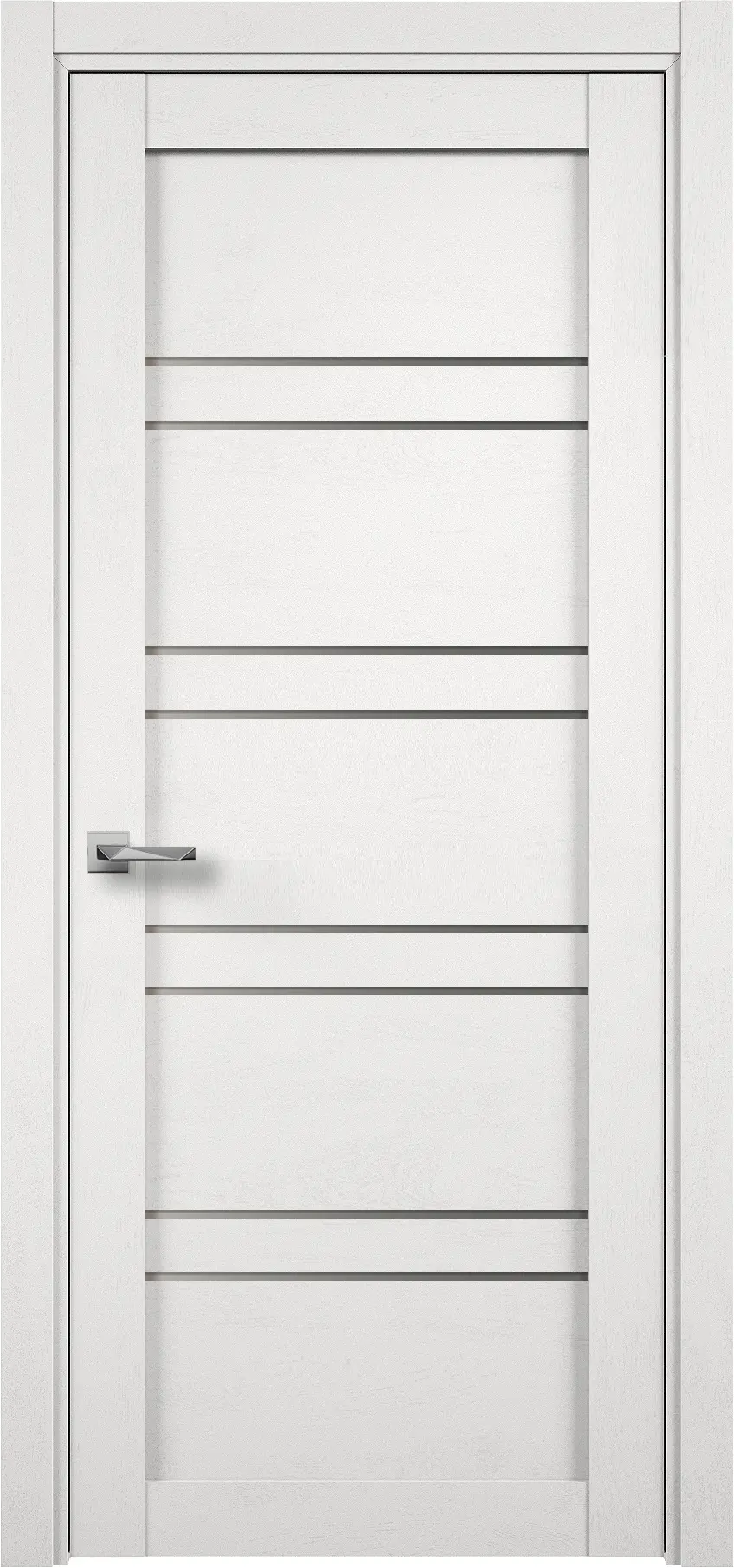 Изображение товара Межкомнатная дверь Verda Соло остеклённая 200x60см ПВХ цвет дуб шале белый