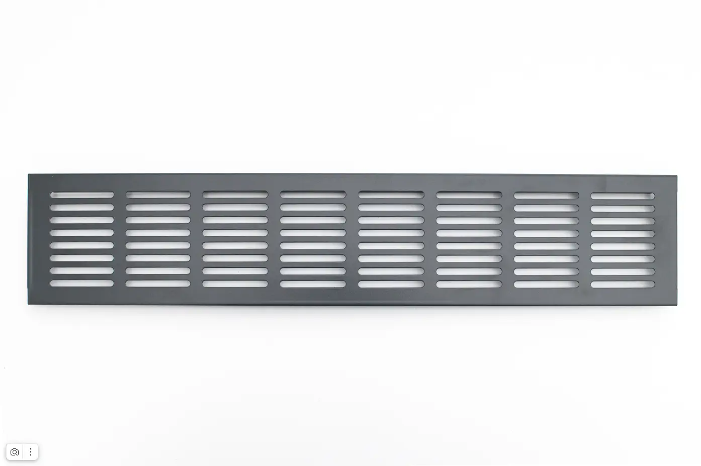 Изображение товара Решетка вентиляционная Шамрай VRZ100060An 60x1000 мм оцинкованная сталь цвет антрацит