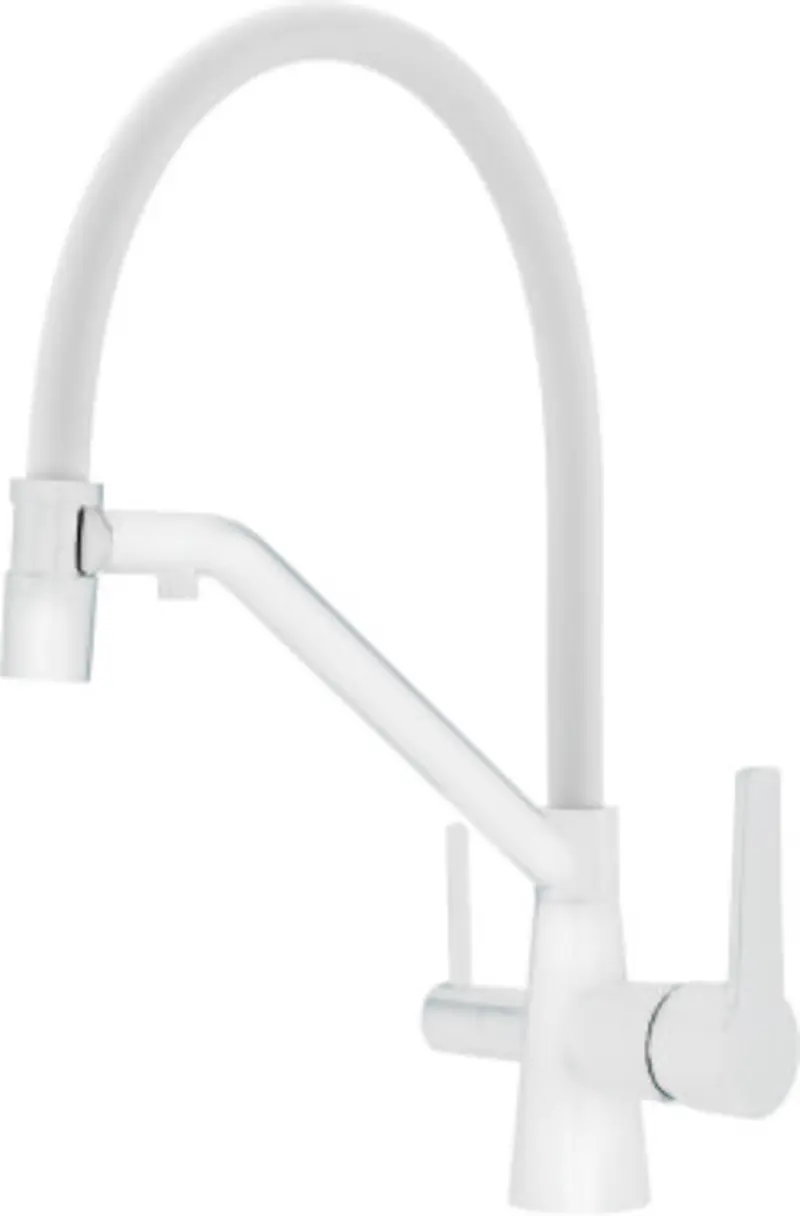 Изображение товара Смеситель для кухни Raglo R80.62.08 гибкий излив 20 см цвет белый