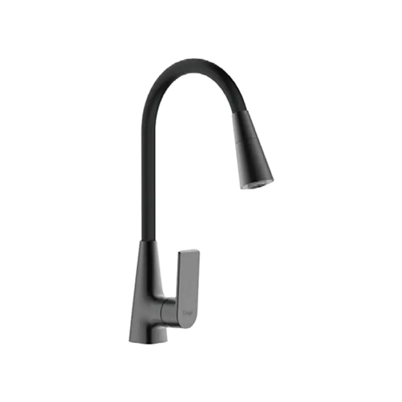 Изображение товара Смеситель для кухни Frap F4471-6 гибкий излив 22.9 см цвет черный