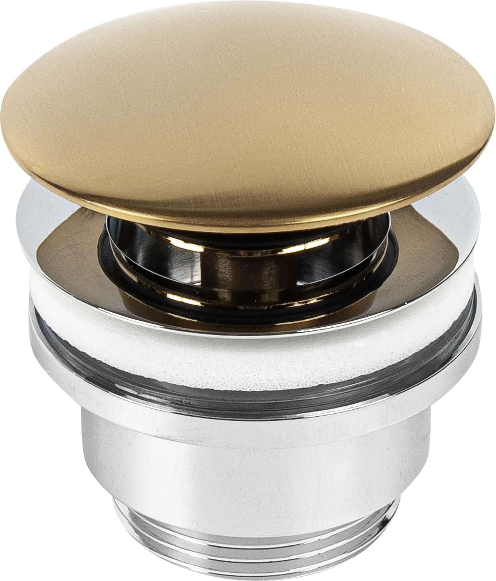 Изображение товара Выпуск для раковины MONLID 40 мм клик-клак с переливом бронза