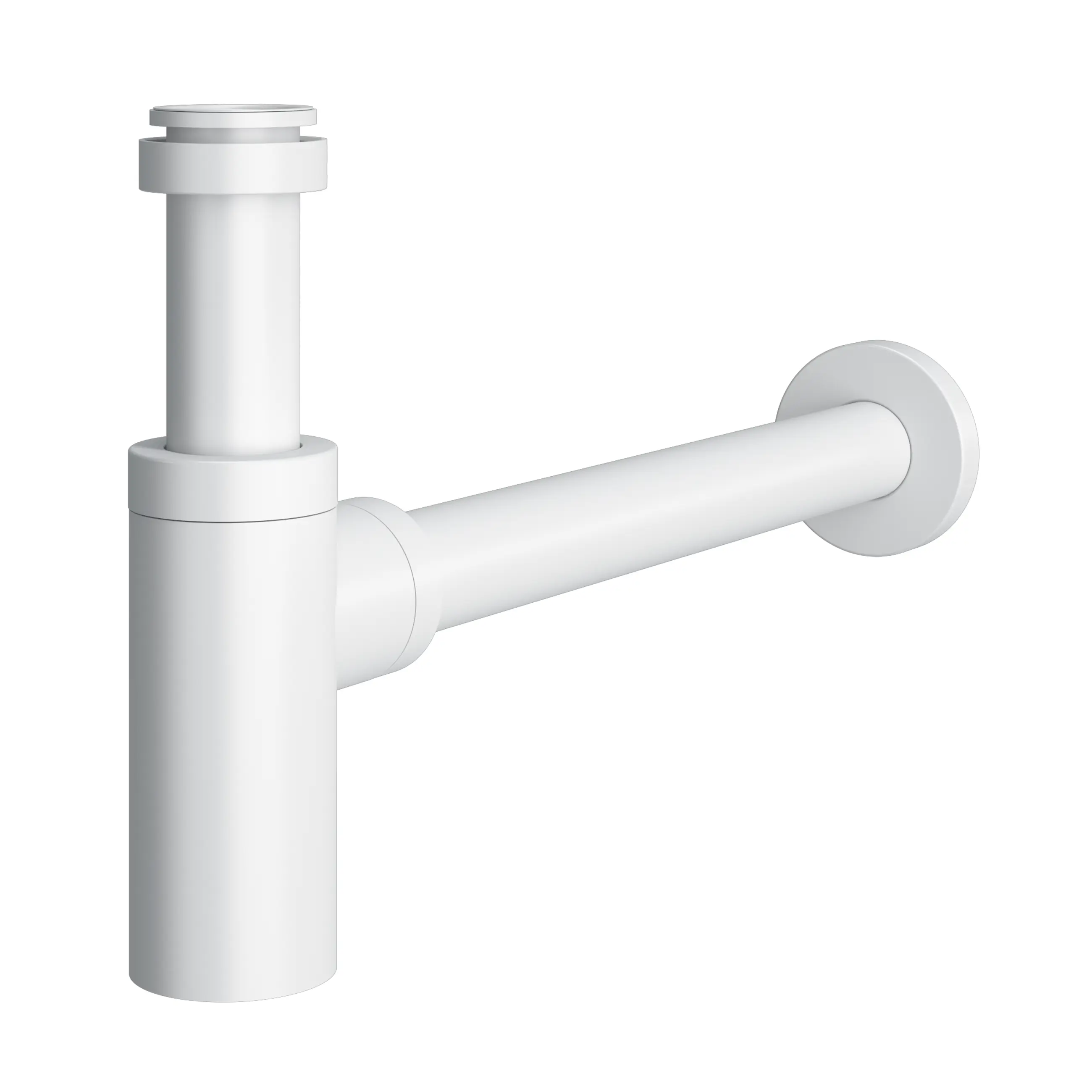 Изображение товара Сифон для раковины Monlid 32 мм белый латунь хромированное покрытие