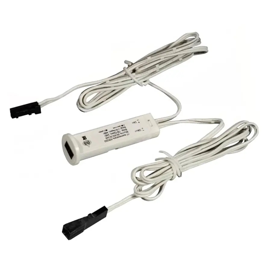 Изображение товара Сенсорный выключатель GLS D15177 с датчиком взмах/преграда белый 12-24В