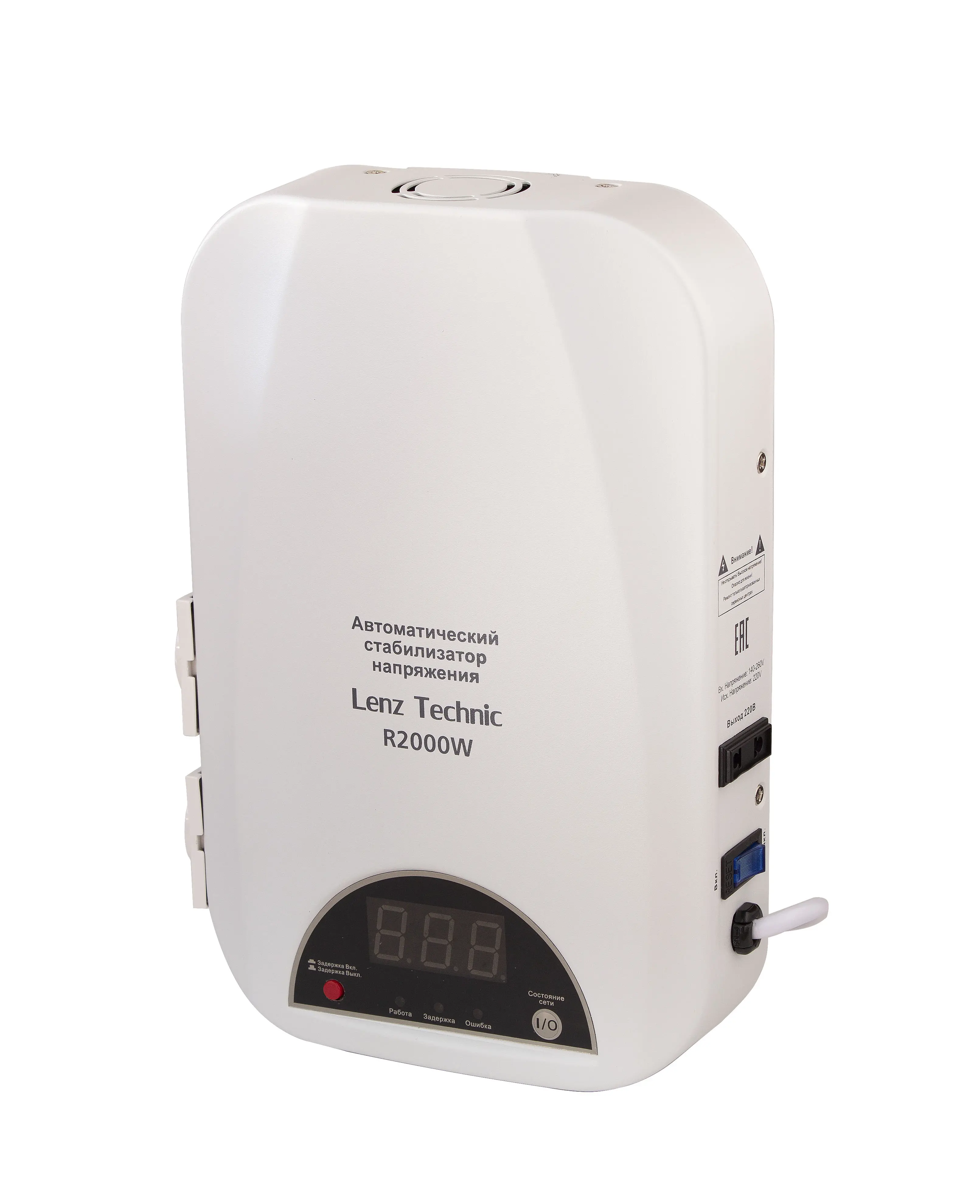 Изображение товара Стабилизатор напряжения Lenz technic R2000W однофазный 2 ВА 140-260В