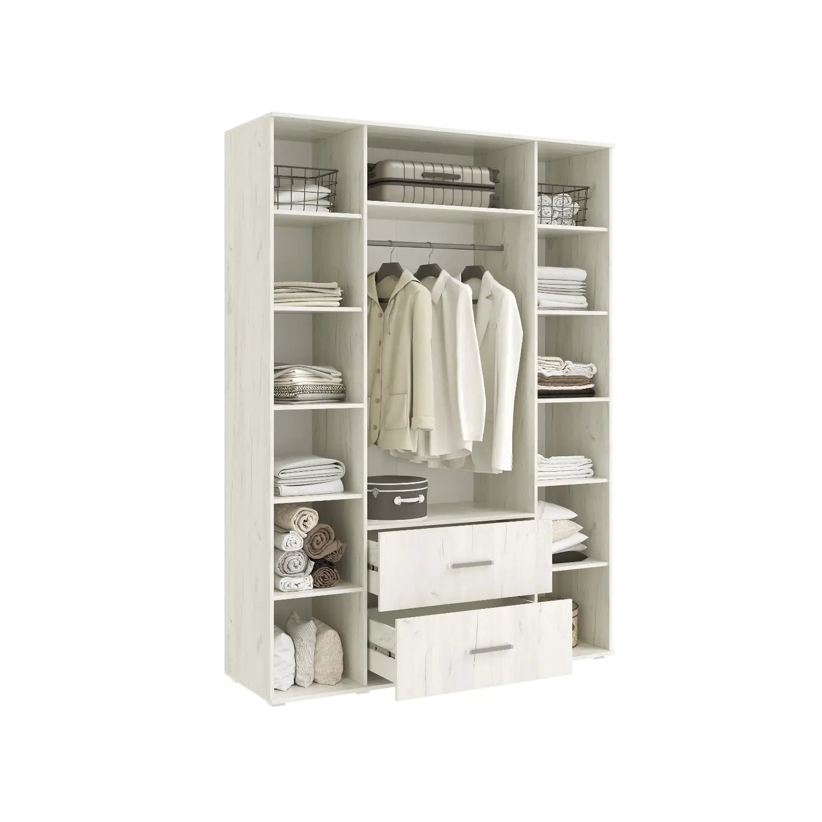 Изображение товара Шкаф Сима-ленд 10390664 160x223.6x51 см ЛДСП цвет серый