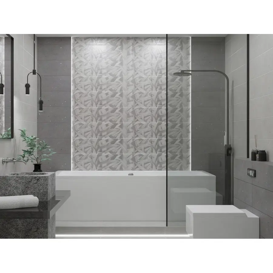 Изображение товара Керамическая плитка Limestone 24.2x70 серый для стен и интерьера