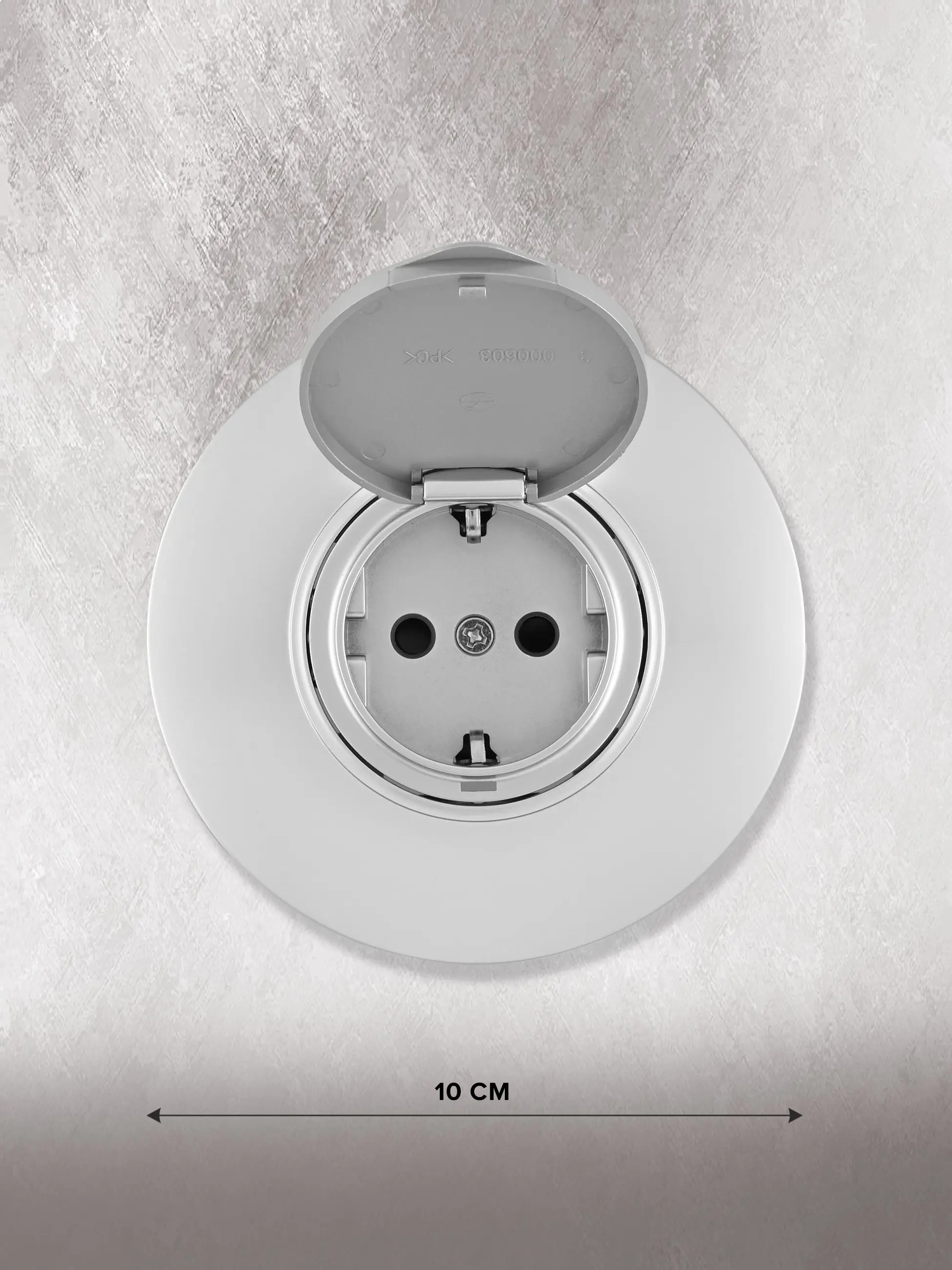 Изображение товара Встраиваемая розетка Arte Milano SET08-1-41-1.silver с заземлением и шторками