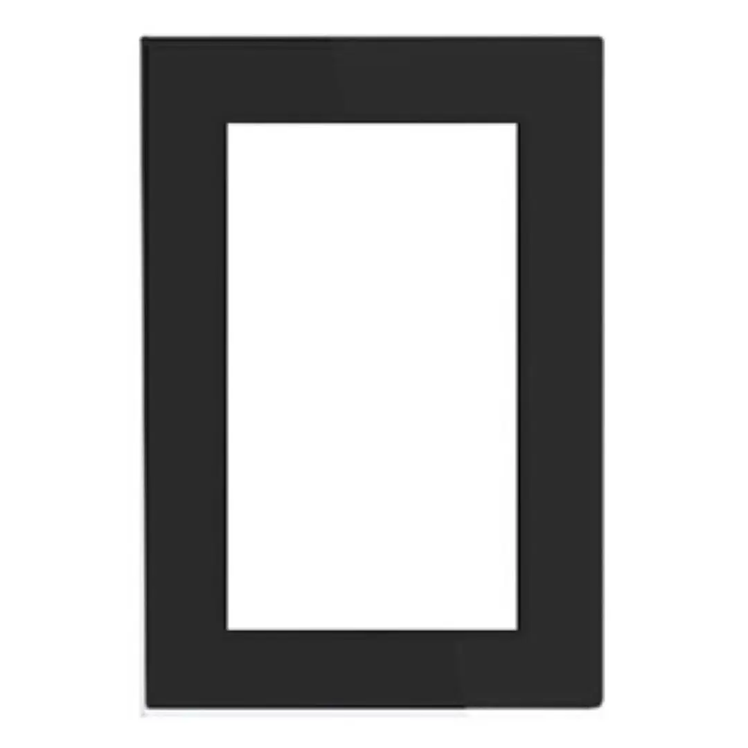 Изображение товара Рамка для розеток и выключателей Arlight FRM-Glare-GS-D-BK 1 пост стекло цвет черный