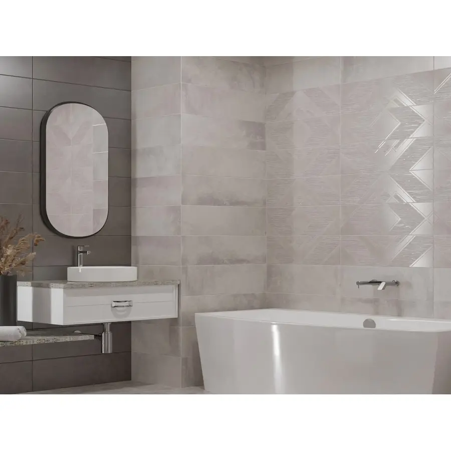 Изображение товара Керамическая плитка для стен Eletto Ceramica Couture 24.2x70 см светло-серая