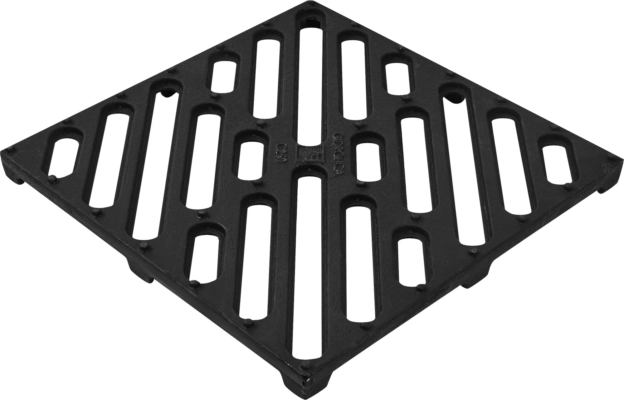 Изображение товара Решетка к дождеприемнику Gidrolica Point 28.5x28.5x2.1 см цвет черный