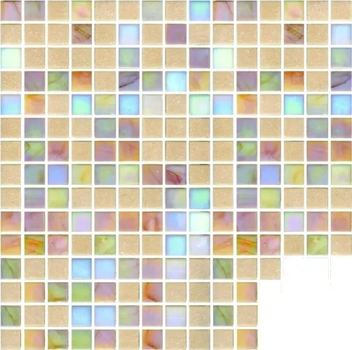 Изображение товара Мозаика стеклянная Перл A82, перламутро-розовая, 32,7х32,7 см, 1,07 м2