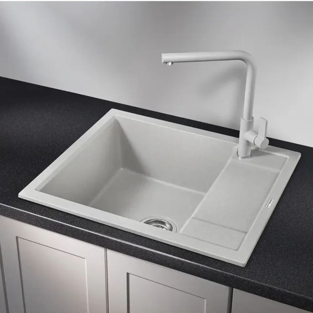 Изображение товара Кухонная врезная мойка Granula GR-6002 60x50 см светло-серого цвета