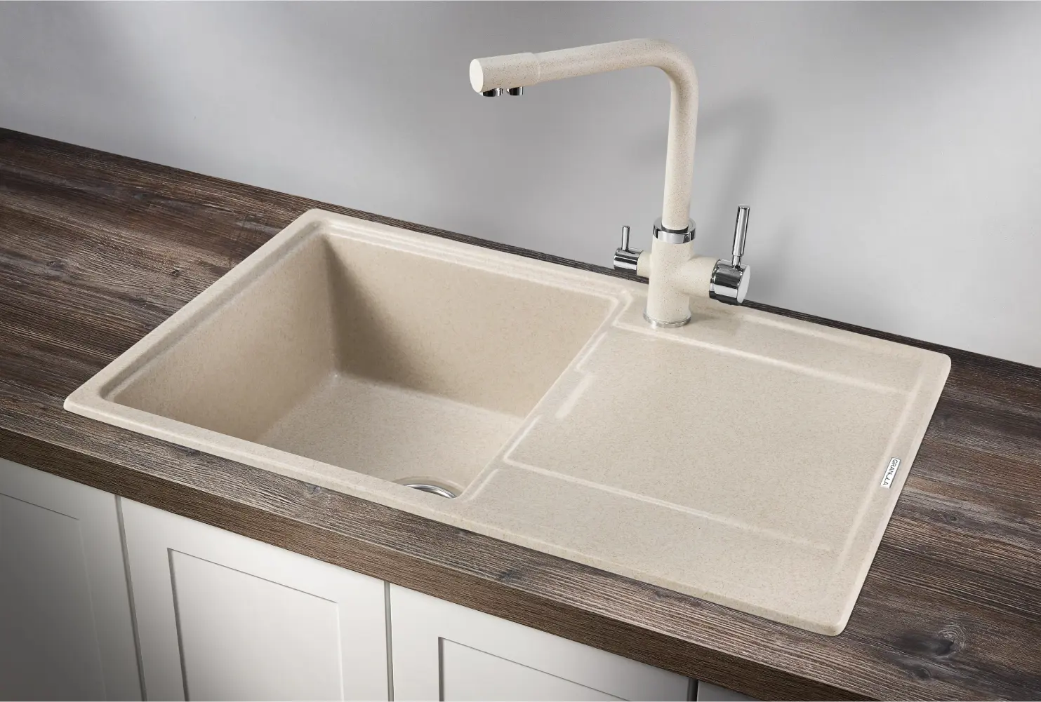 Изображение товара Кухонная мойка GRANULA кварцевая оборачиваемая GR-7804 780*500 мм пирит