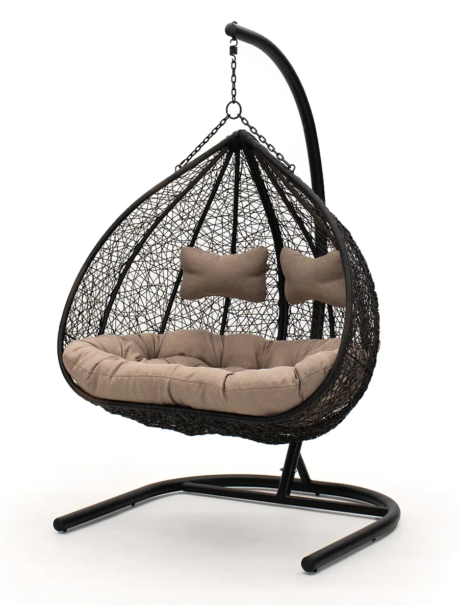 Изображение товара Кресло подвесное Kornera 012105-we Джемини 2-х местные до 220 кг черный