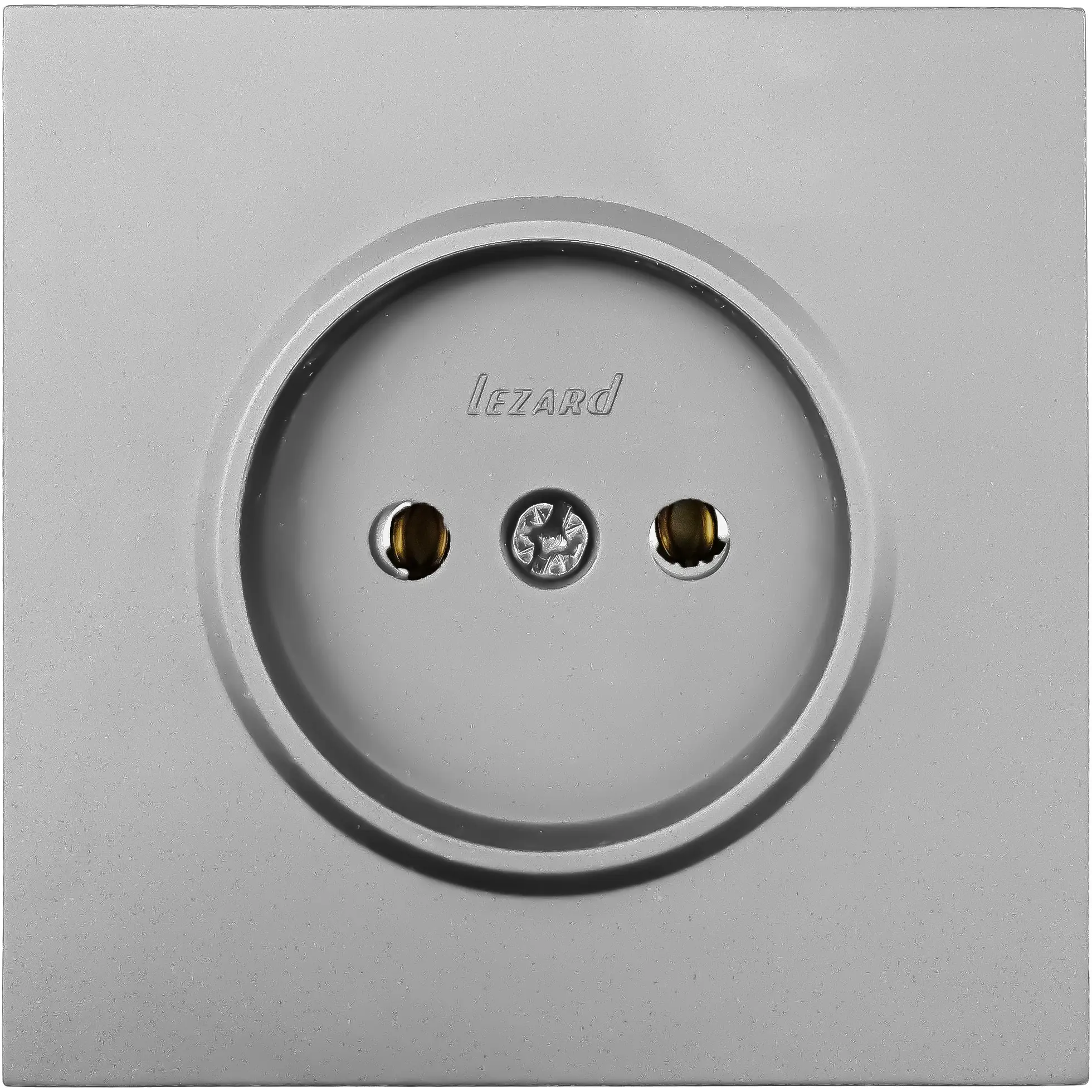 Изображение товара Встраиваемая розетка Lezard Zima серый матовый без заземления IP20 для сухих помещений