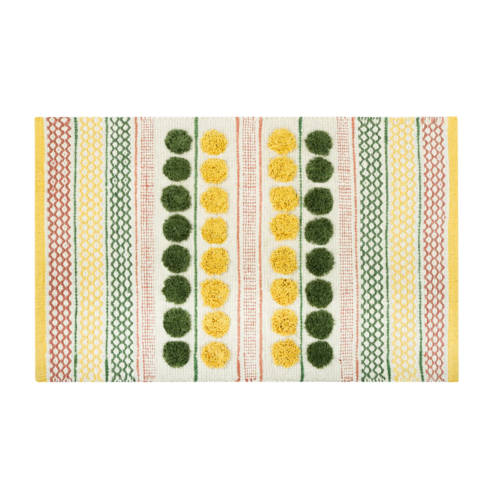 Изображение товара Коврик для ванной Fixsen Lotus 50x80 см цвет зелено-желтый