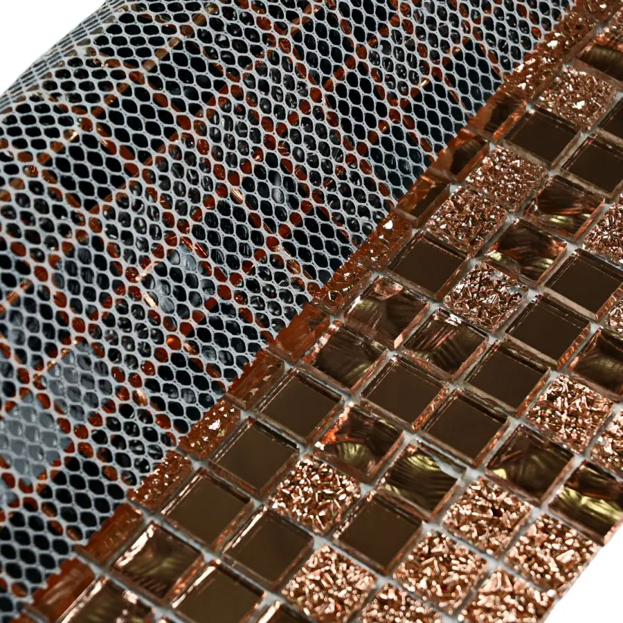 Изображение товара Декоративная мозаика Вива Mirror Bronze 30x30 см жёлтая бронза