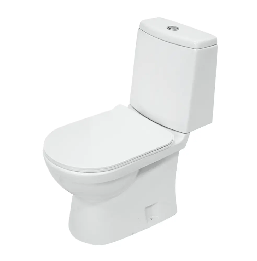 Изображение товара Унитаз-компакт Sanita Luxe Koob с двойным смывом и антивандальным сиденьем