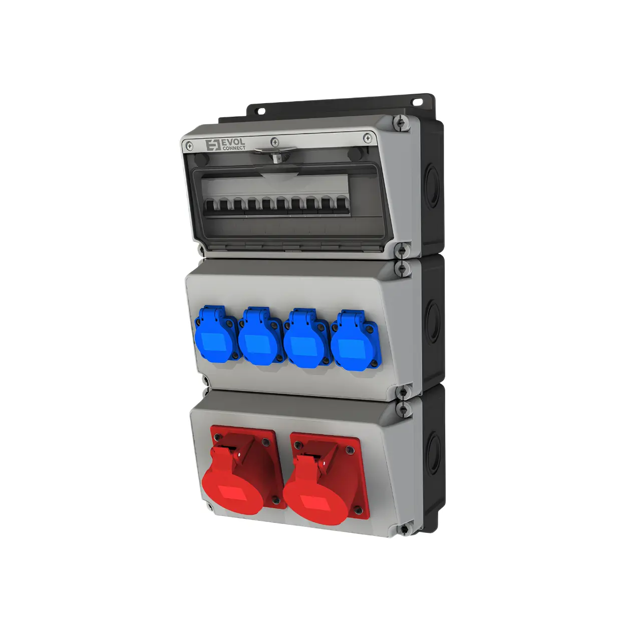 Изображение товара Щит распределительный навесной Evol group Blockbox 12 модулей 67 пластик 0104-011-1
