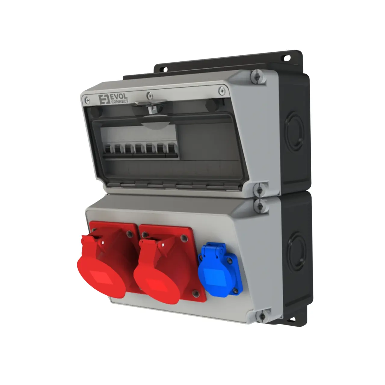 Изображение товара Щит распределительный навесной Evol group Blockbox 12 модулей 67 пластик 0104-005-1