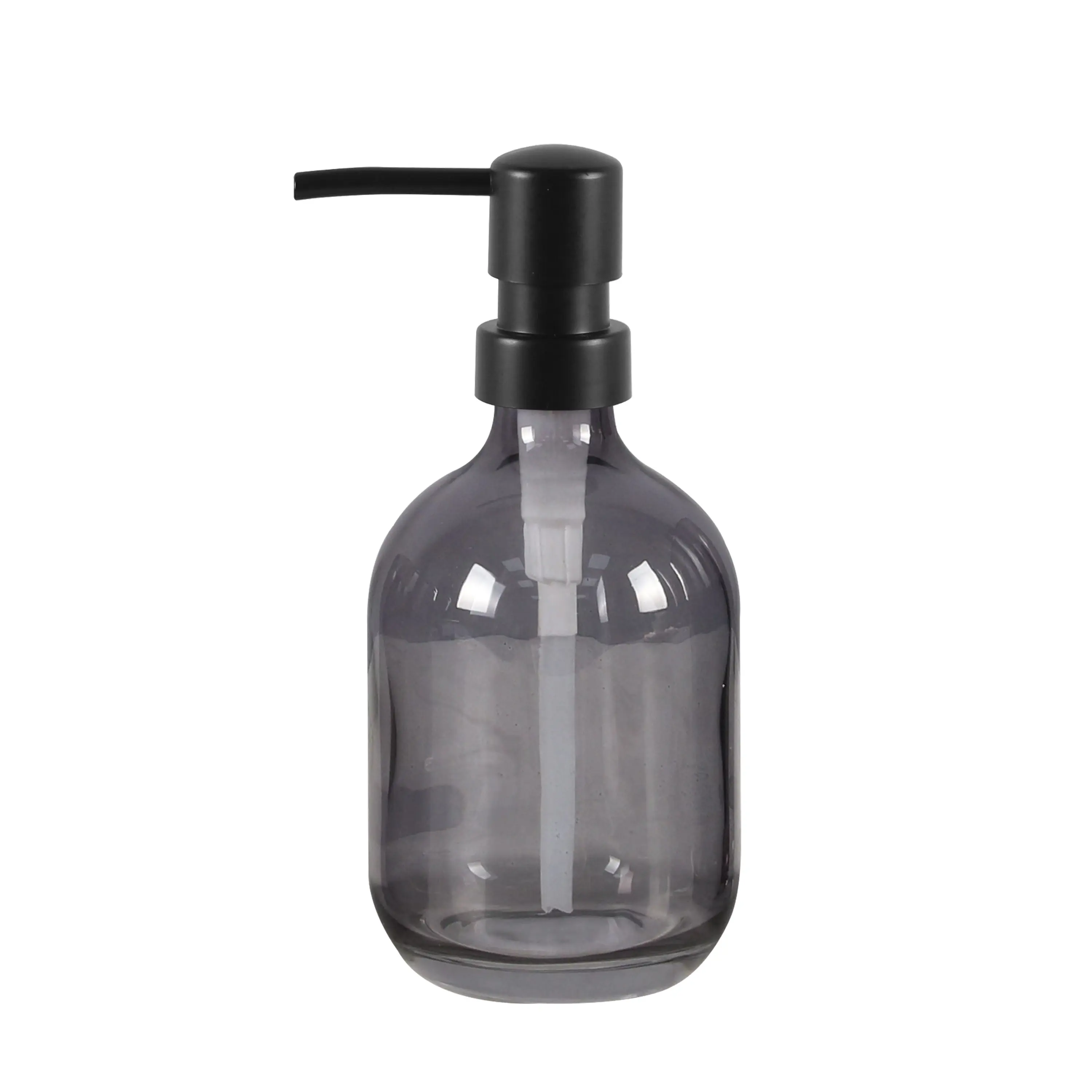 Изображение товара Дозатор для мыла симпл стекло серый